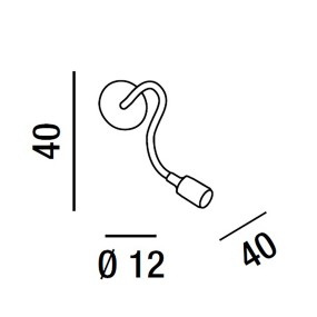 Perenz BULBO 6682 N moderne Wandleuchte