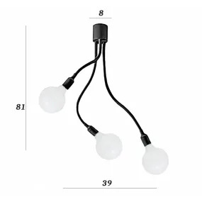 Plafón moderno Perenz BULBO 6678 N