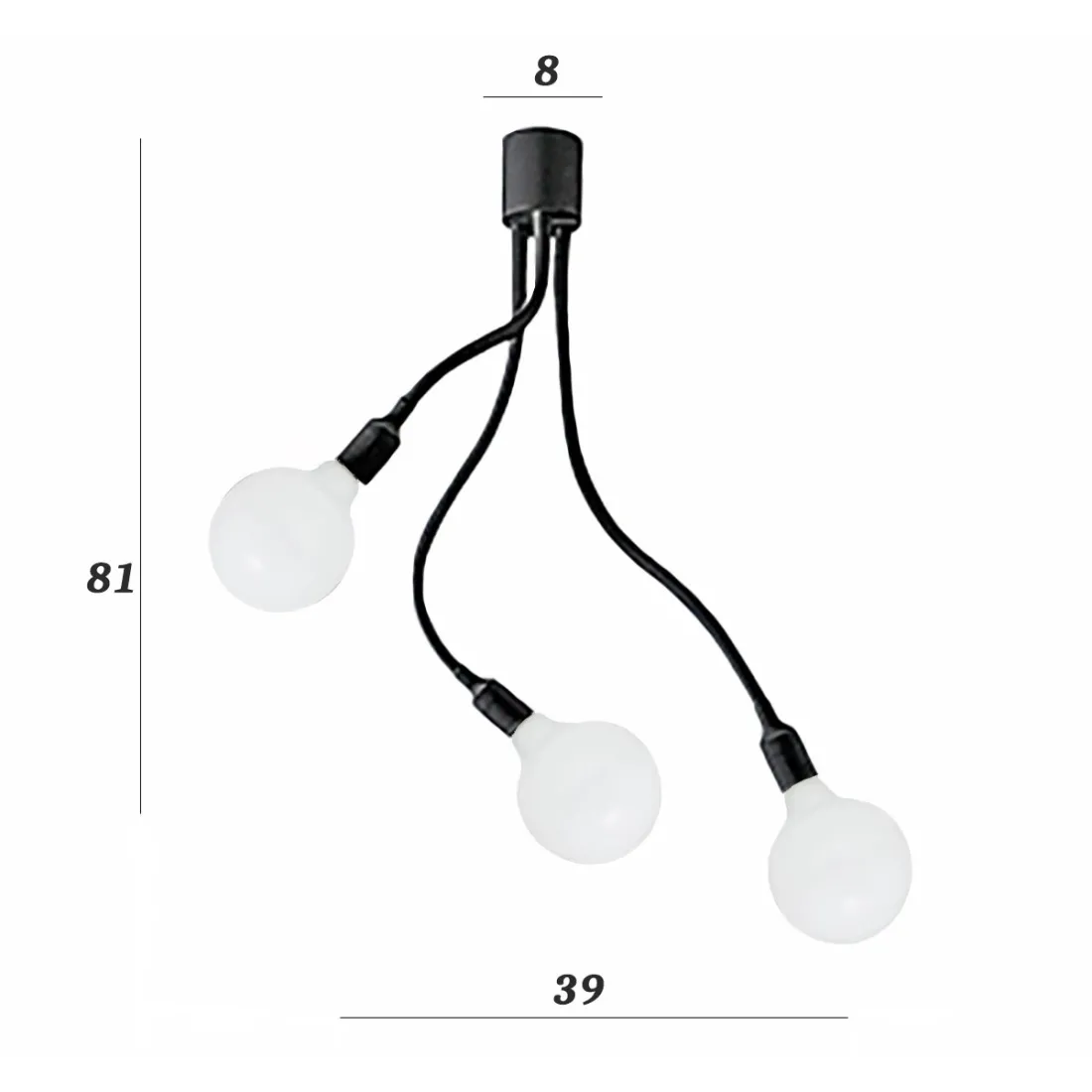 Plafón moderno Perenz BULBO 6678 N