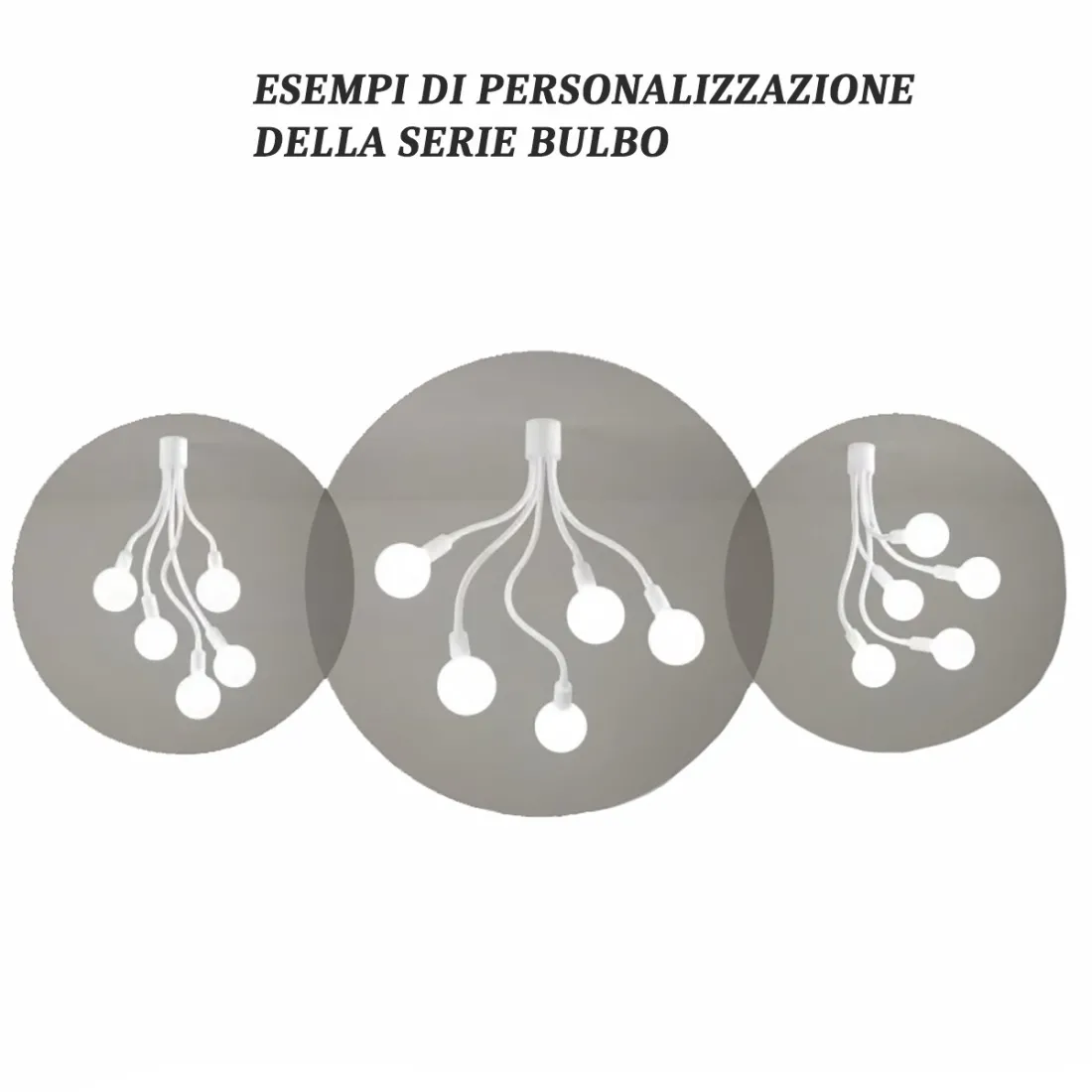 Plafón moderno Perenz BULBO 6680 B LED E27 5 luces