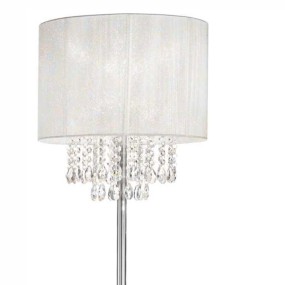 Ideal Lux Stehleuchte OPERA PT1 E27 PVC-Organza-Lampenschirm