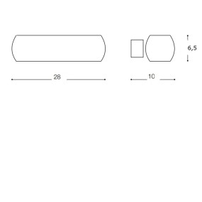 Applique moderno Ideal Lux MORIS AP2 034546 G9 LED