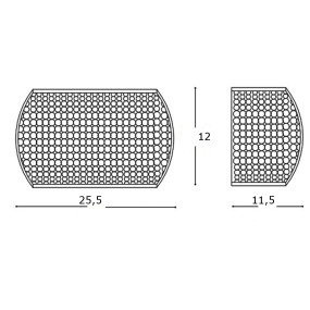 Moderne Kristall-Wandleuchte Attack G9 max. 28W.