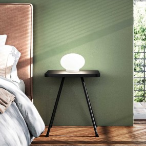 Abat-jour moderna Ideal Lux SMARTIES BIANCO TL1 G9 LED vetro lampada tavolo