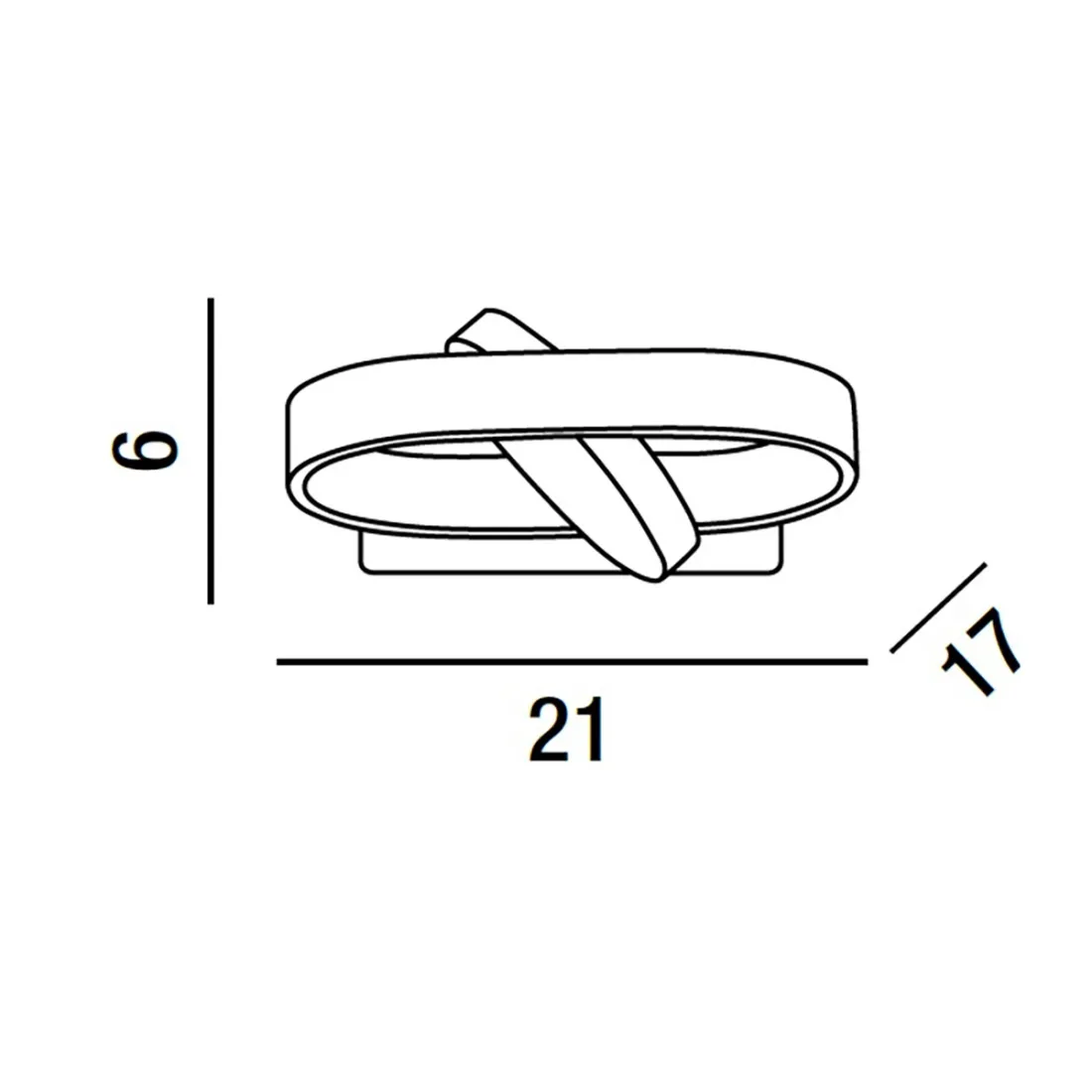 Perenz BELT 6776 B CT einstellbare moderne Wandleuchte