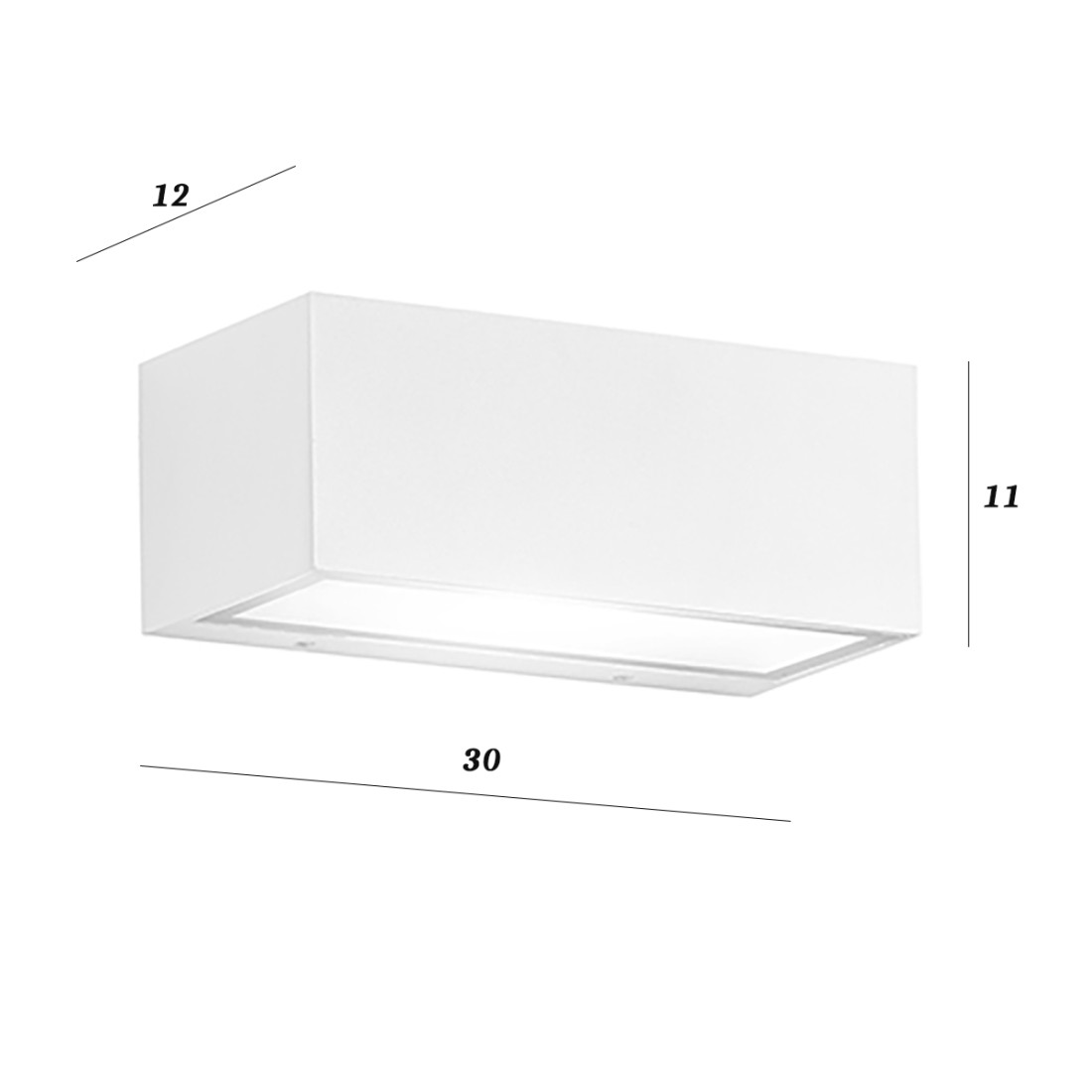 Perenz STEP 6732 B IP54 Außenwandleuchte