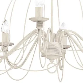 Lustre classique vers le haut, 8 lumières E14 max. 40W.