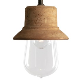 Lampioncino Toscot NOVECENTO 932 GS IP44 E27 LED galestro lampada terra artigianale rustica terracotta