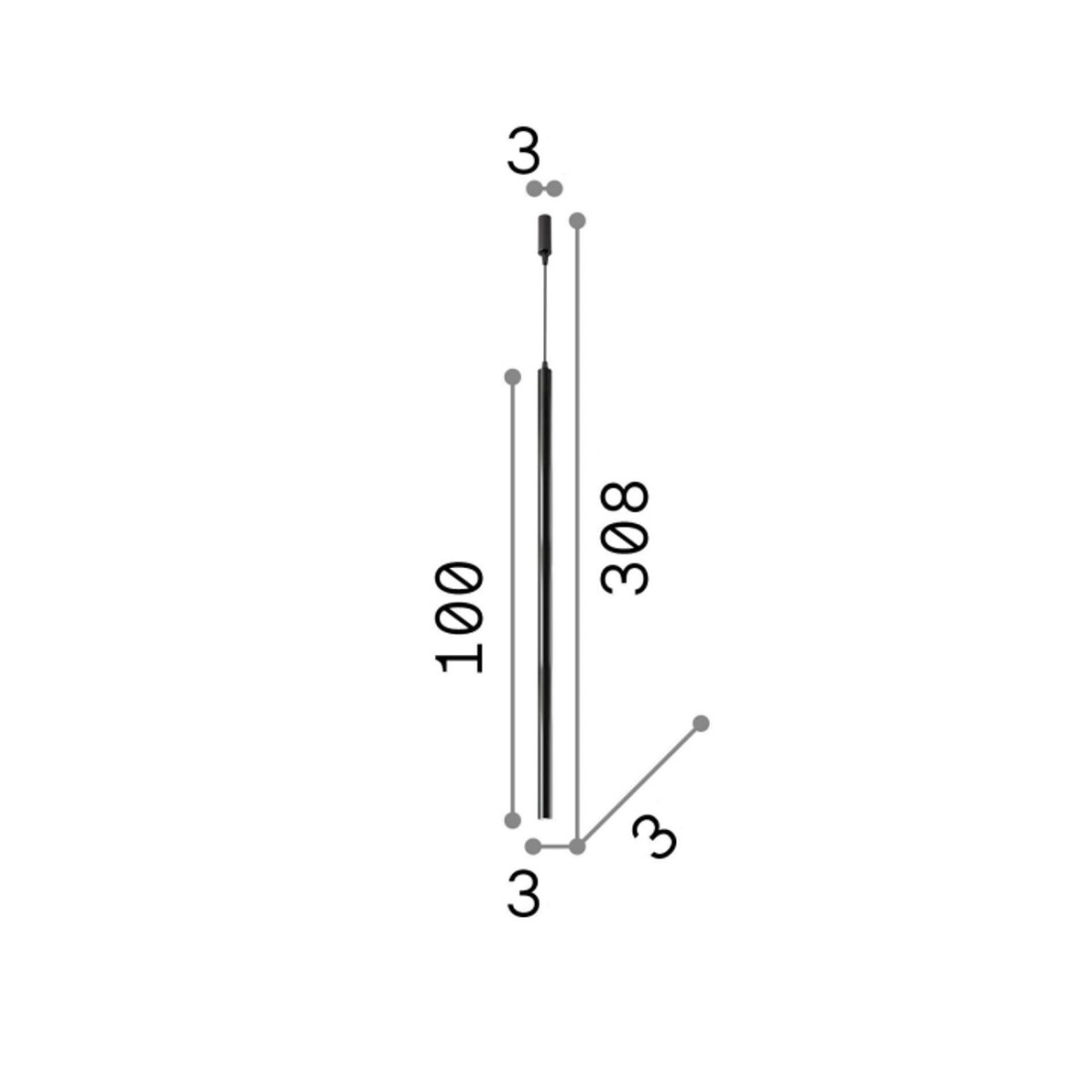 Ideal Lux moderner Kronleuchter ULTRATHIN SP1 BIG