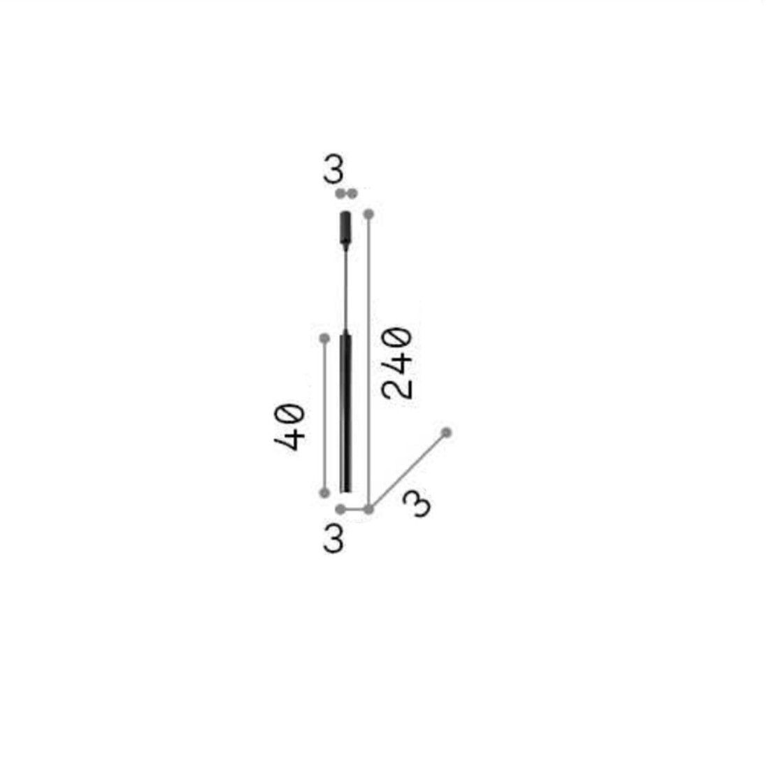 Ideal Lux lustre moderne ULTRATHIN SP1 SMALL