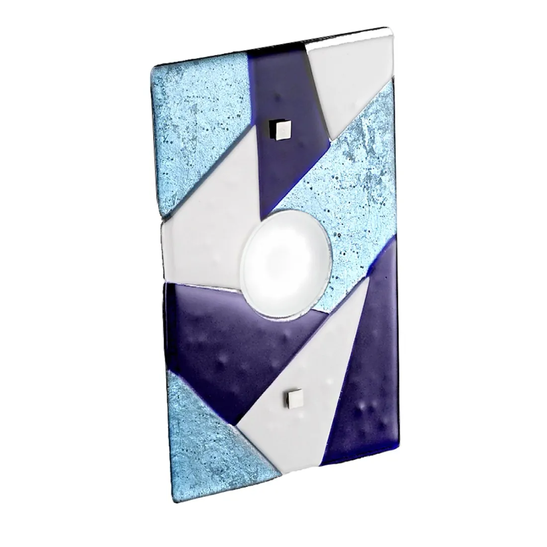 Applique en verre bleu Familamp TRIGONO 330 AP