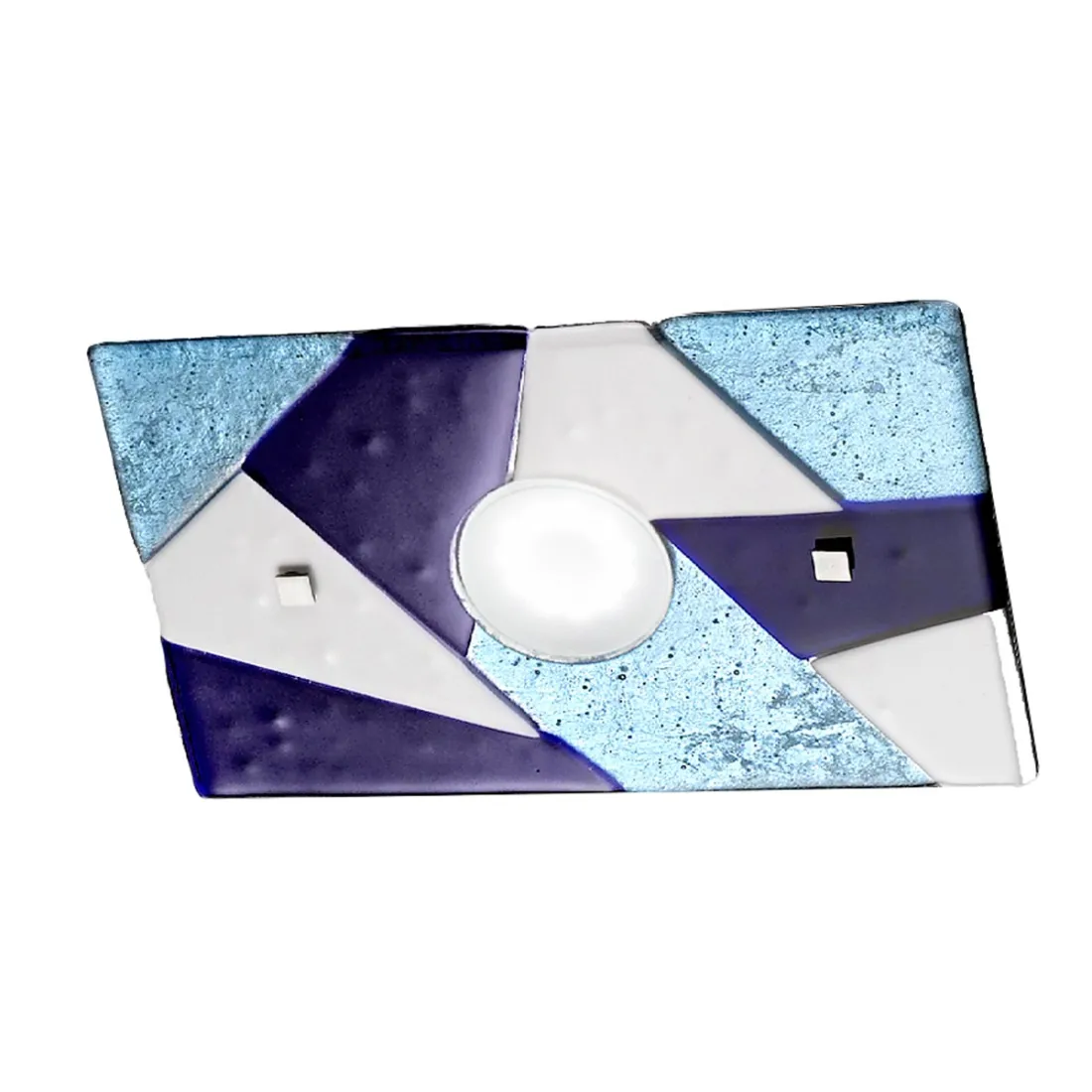 Applique en verre bleu Familamp TRIGONO 330 AP