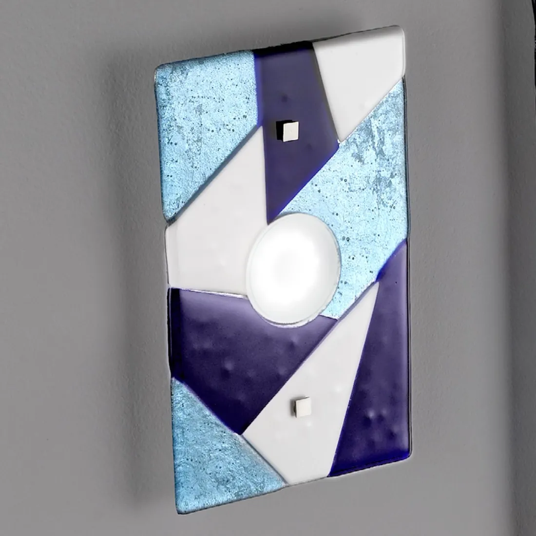 Applique en verre bleu Familamp TRIGONO 330 AP