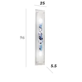 Familamp ABSTRACUS 325 AG MAXI plafonnier en verre coloré