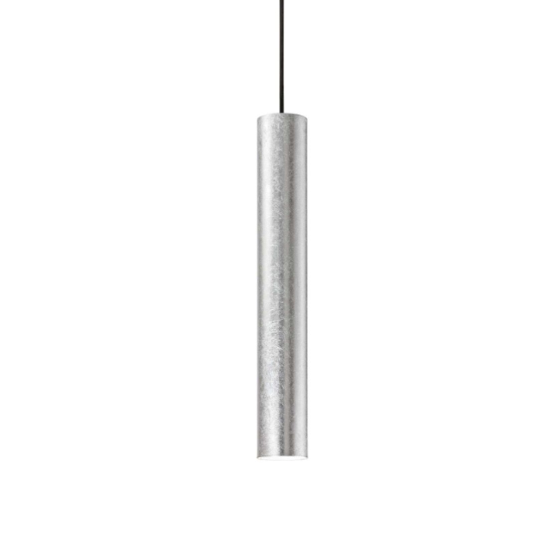 Suspension en métal cylindrique noir ou blanc mat., GU10, led.