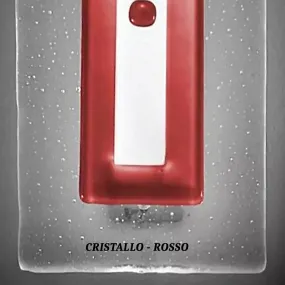 Applique vetro rosso...