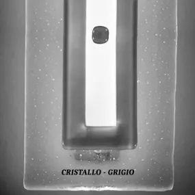 Applique vetro grigio...