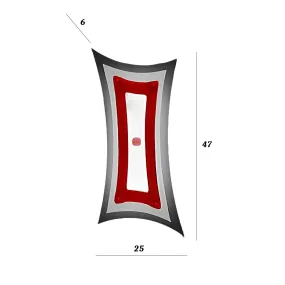 Applique vetro rosso...
