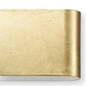 Metallband-Wandleuchte mit Lichtschnitt, LED-Bi-Emission.