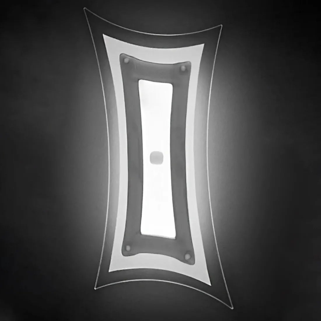 Applique vetro grigio Familamp BLOSSOM 353 AP