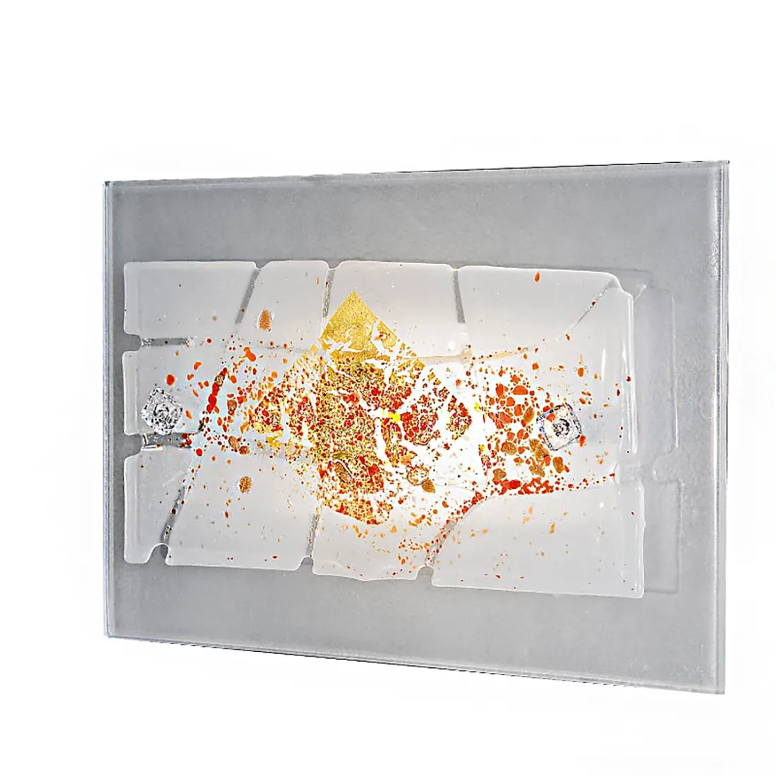 Familamp Rotgold 24K Glaswandleuchte MIAMI 309 AP