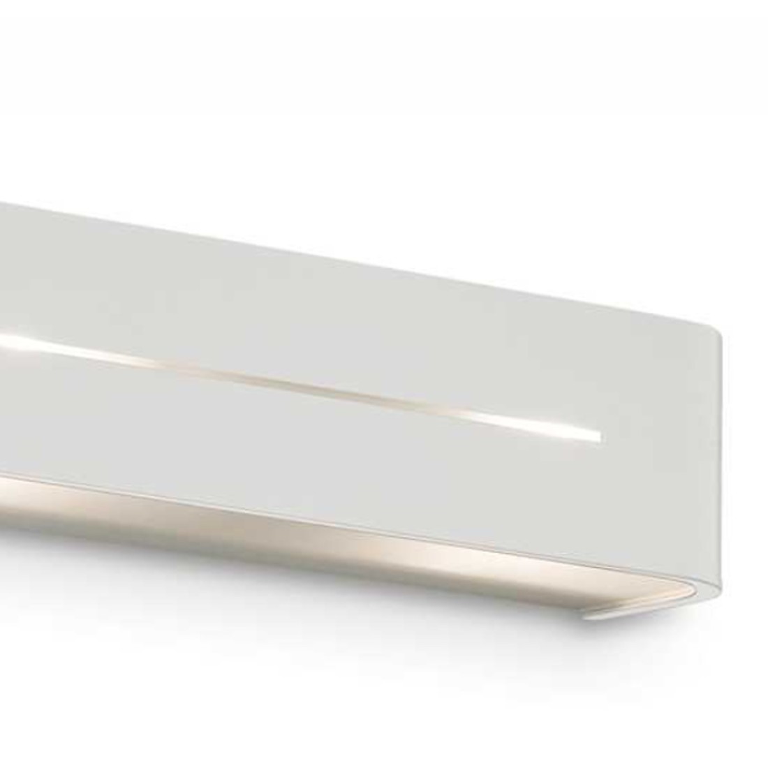 Biemission Band-Wandleuchte aus weißem, Nickel- oder Chrommetall. LED