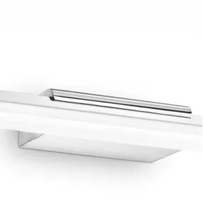 Moderne LED-Wandleuchte mit quadratischem Querschnitt und integriertem Treiber.