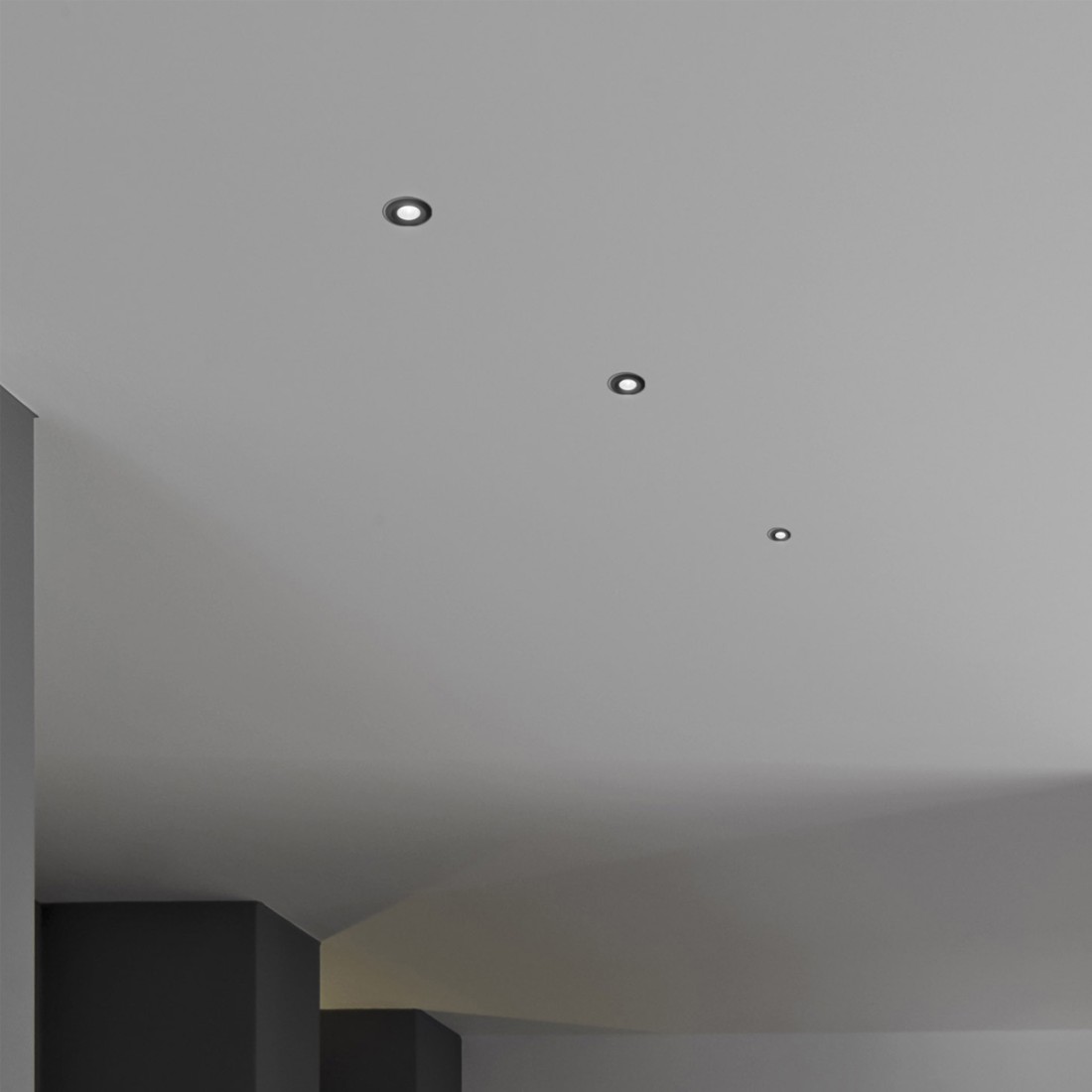 Spot encastré en aluminium noir Gea Led GFA1091C