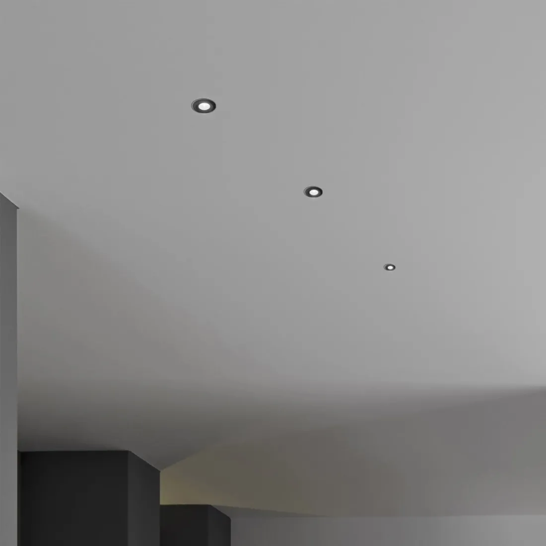 Faretto incasso nero alluminio Gea Led GFA1091N