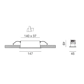 Faretto incasso bianco alluminio Gea Led GFA1120C