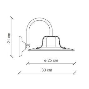 Applique rustique Ferroluce Retrò COUNTRY C1440 E27 LED