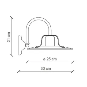 Applique rustique Ferroluce Retrò COUNTRY C1440 E27 LED