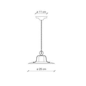 Lampara rustica Ferroluce Retrò COUNTRY C1441 E27 LED