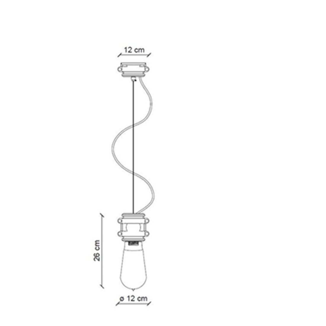 Lampadario rustico Ferroluce Retrò URBAN C1520 E27 LED