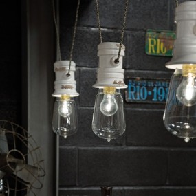 Lustre rustique Ferroluce Retrò URBAN C1742 E27 LED
