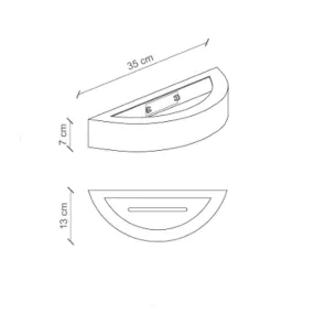 Applique rustico Ferroluce Retrò VINTAGE C603 R7s LED