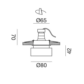 Spot encastrable blanc Gea Led GFA1210
