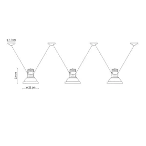 Lustre rustique Ferroluce Retrò INDUSTRIAL C1692 E27 LED