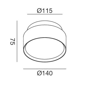 Plafoniera Gea Led GFA1072