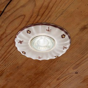 Faretto incasso LED classico Ferroluce PESCARA C480 GU10 ceramica spot