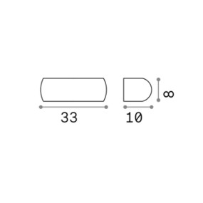 Aluminium-Außenband-Wandleuchte mit e27-Fassung. LED.