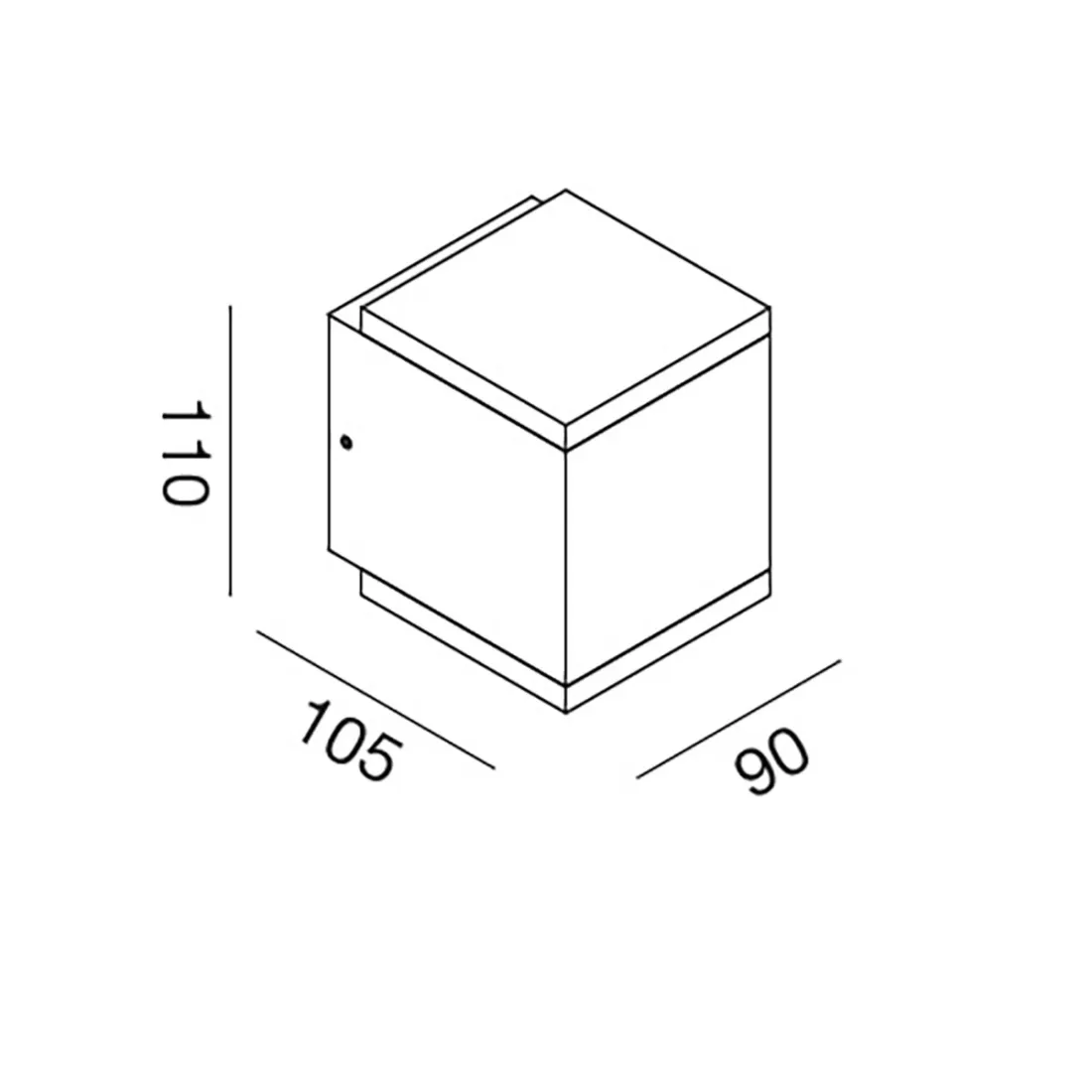 Applique anthracite Gea Led GES1101 LED blanche dynamique IP65