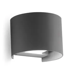 Gea Led HENK R GES876C anthrazitfarbene Wandleuchte
