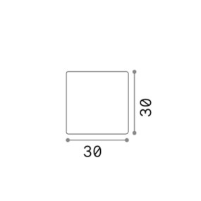 Cube extérieur moderne en matière plastique E27 blanche pour LED