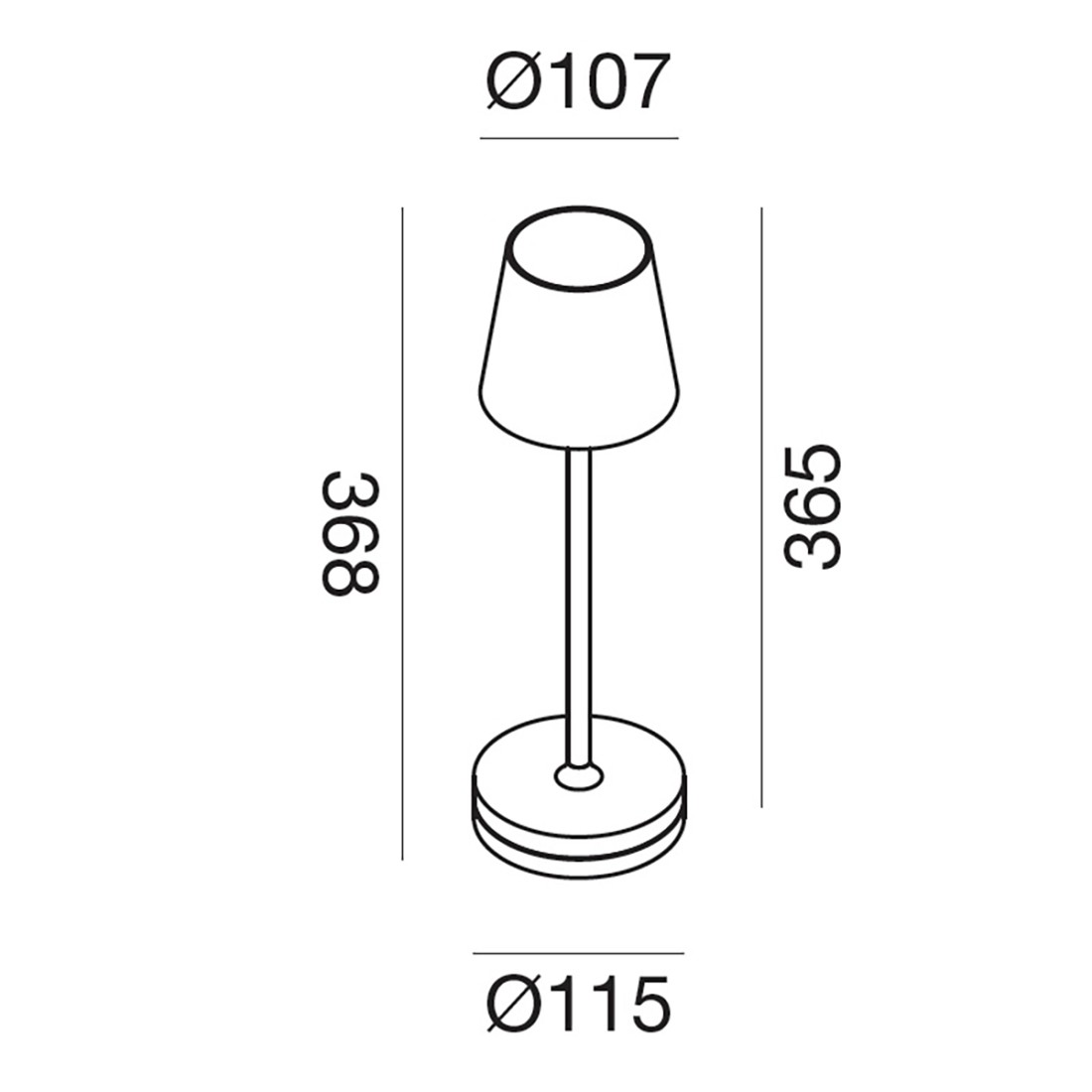 Externe Batterielampe Gea Led GLS040 300LM IP54 Anthrazit