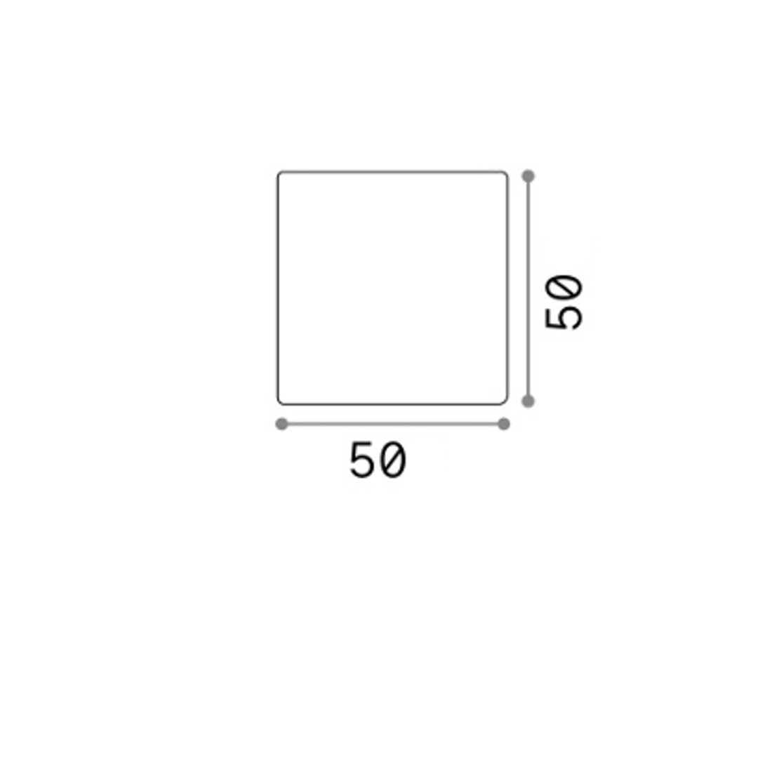 Lámpara de pie moderna Ideal Lux LUNA D50 PT1 191607 E27 LED