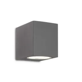 Moderne weiße, anthrazit oder schwarze Würfelwandleuchte für den Außenbereich IP44. LED.