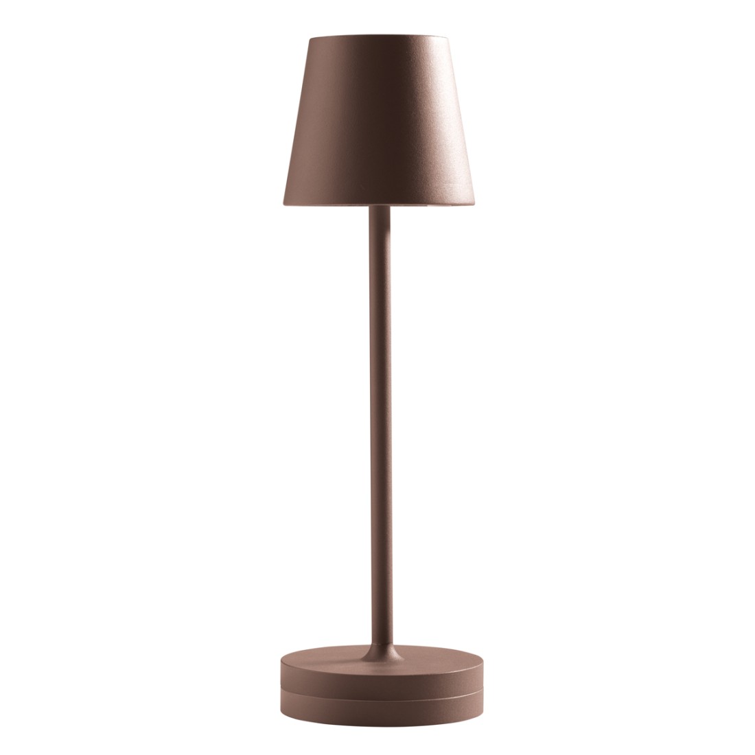 Abat-jour esterno batteria Gea Led GLS041 300LM IP54 marrone lampada tavolo classica base usb touch