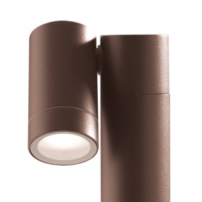 Lampioncino esterno Gea Led GES1110 45H LED marrone lampada terra spot orientabile moderna alluminio