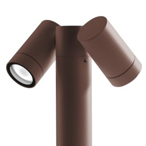 Lanterne d'extérieur Gea Led GES1113 70H GU10 LED marron classique aluminium orientable spot de sol